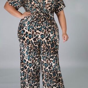 Leopard Print Jumpsuit